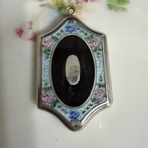 Antique Sterling Guilloche Locket